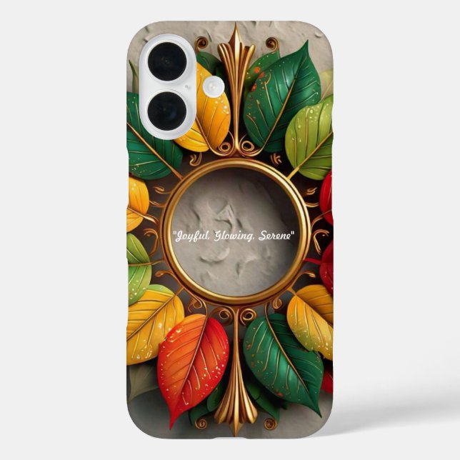Funda iPhone 16 "Leafy Golden Twinkle" (Reverso )