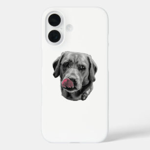 Funda iPhone 16 Lealtad negrita en lengua roja en detalle de tinta