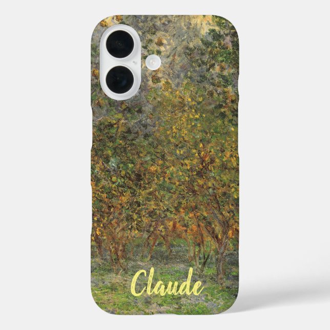 Funda iPhone 16 Lemon Grove en Bordighera por Claude Monet (Reverso )