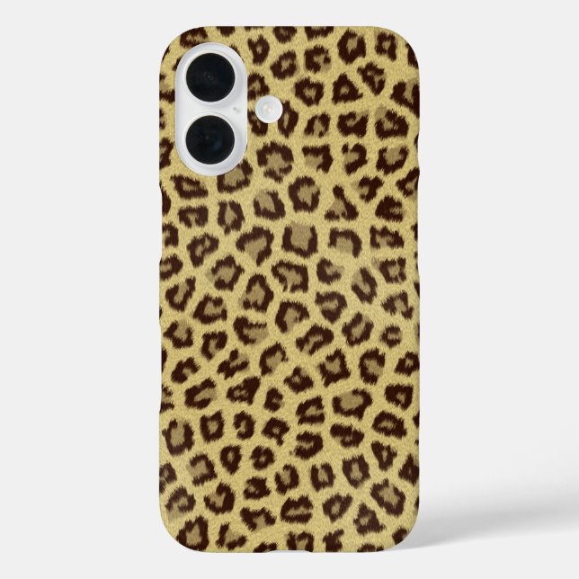 Funda iPhone 16 Leopard Spots Golden (Reverso )