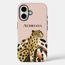 Funda iPhone 16 Leopardo de oro de Rubor