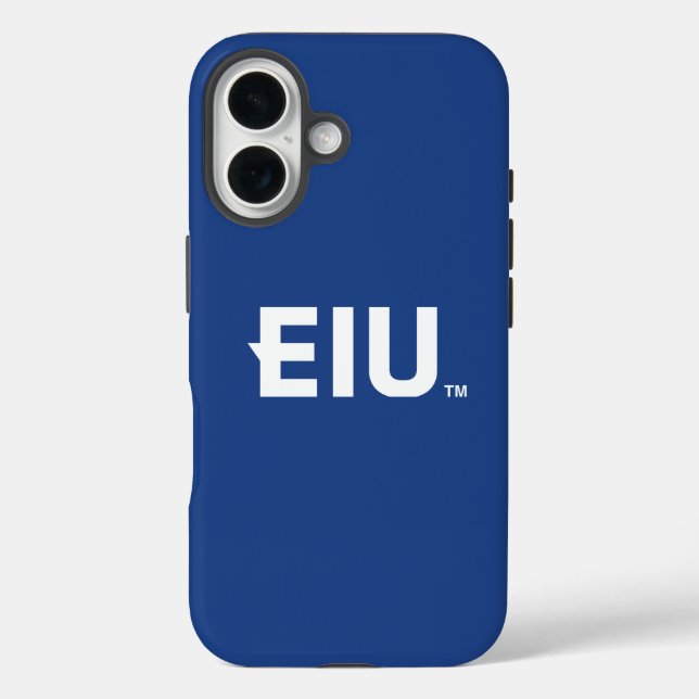 Funda iPhone 16 Letra de bloque EIU (Reverso )