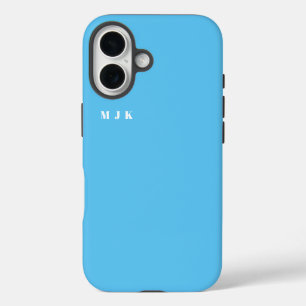 Funda iPhone 16 Letra mínima inicial monograma moderno estilo