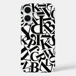 Funda iPhone 16 Letras de alfabeto