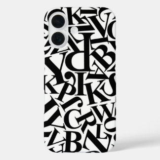 Funda iPhone 16 Letras de alfabeto