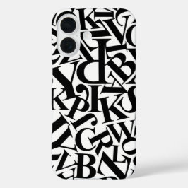 Funda iPhone 16 Letras de alfabeto