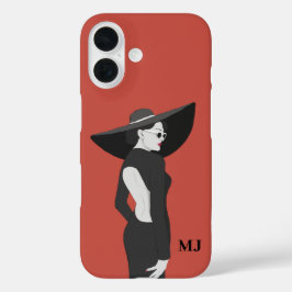 Funda iPhone 16 Letras iniciales personalizadas Funda-Mate iPhone