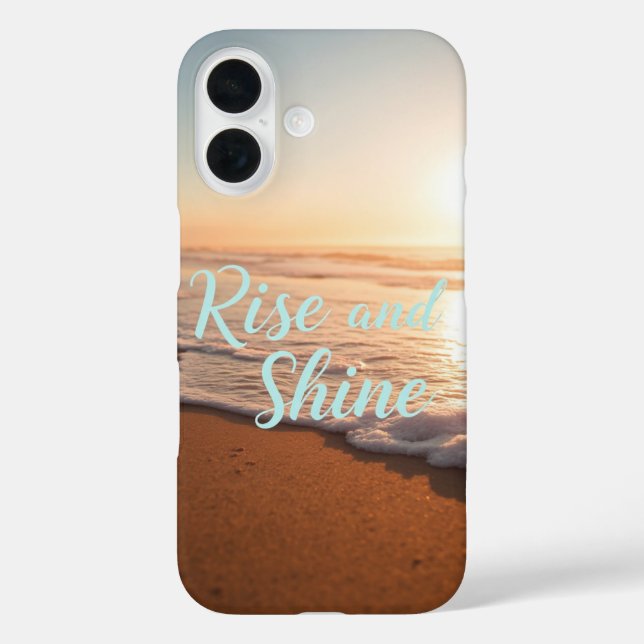 Funda iPhone 16 Levantarse y brillar (Reverso )