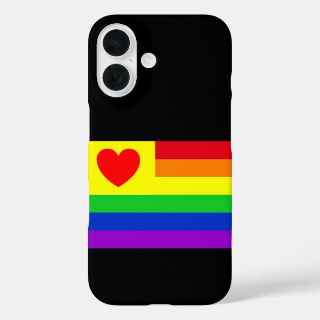 Funda iPhone 16 #LGBT #love #primo #gay #lesbian #libertad #desfil (Reverso )