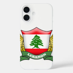 Funda iPhone 16 Líbano Bandera Emblema