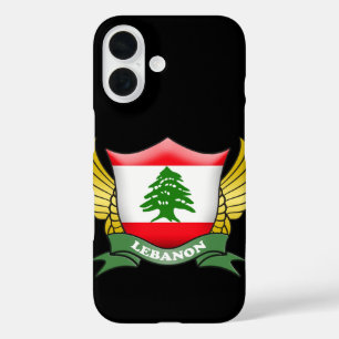 Funda iPhone 16 Líbano Bandera Emblema