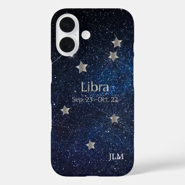 Funda iPhone 16 Libra - Signo del Zodiaco (Reverso )
