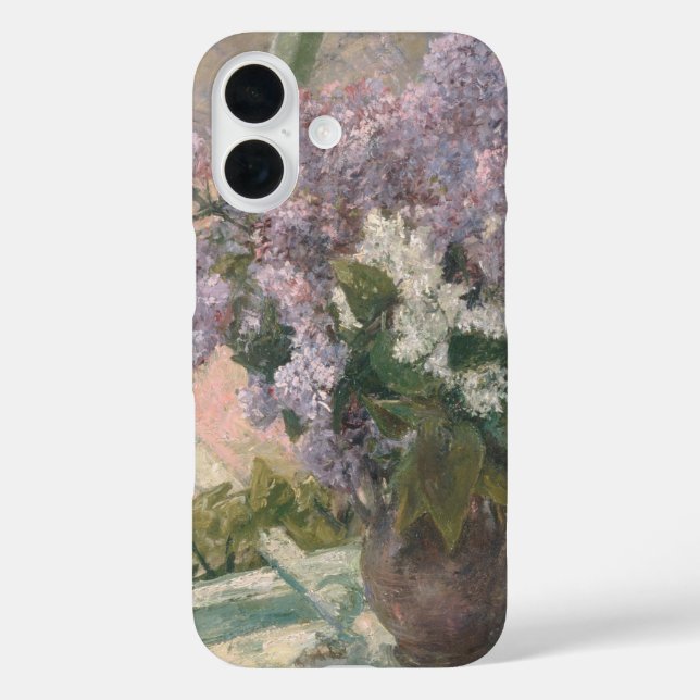 Funda iPhone 16 Lilacs en la ventana por Mary Cassatt American Pai (Reverso )