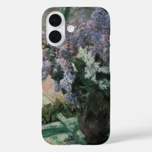 Funda iPhone 16 Lilacs en una ventana de Mary Cassatt, arte vintag