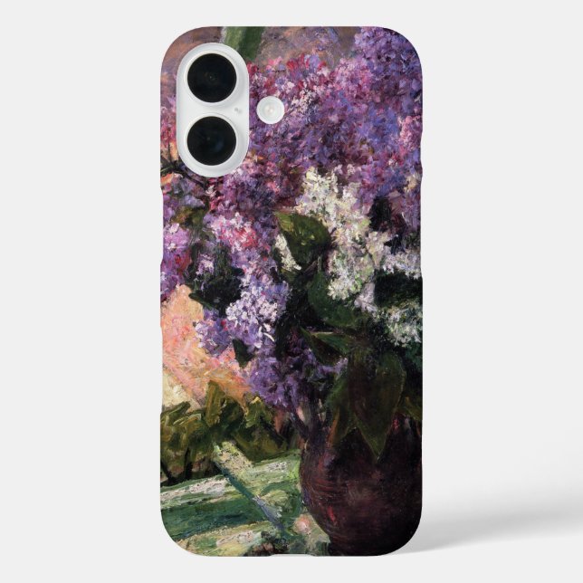 Funda iPhone 16 Lilacs en una ventana | Mary Cassatt (Reverso )