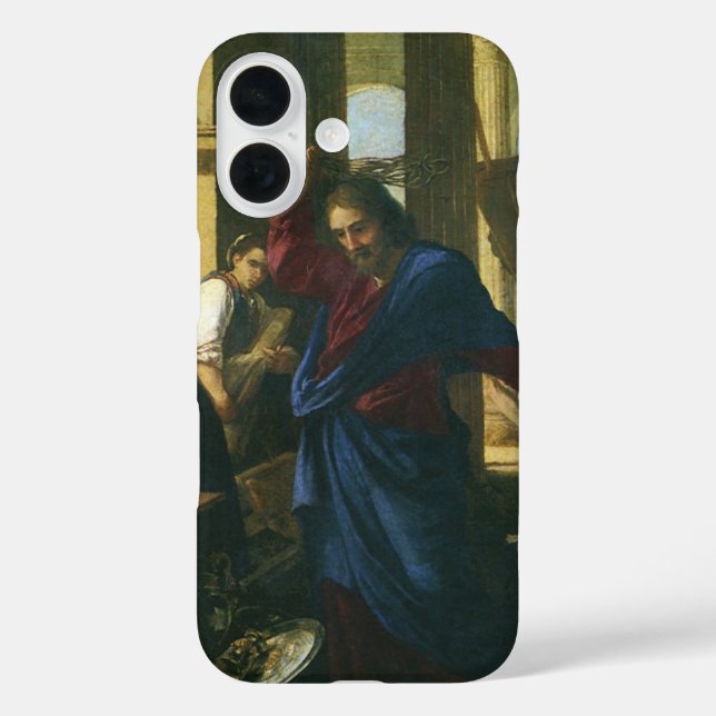 Funda iPhone 16 Limpieza de Jesucristo del Templo (Reverso )