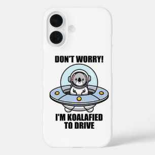 Funda iPhone 16 Lindo Koala Nuevo Conductor Estoy Koalificado Para