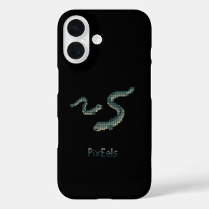 Funda iPhone 16 Lindos "PixEels" Anguilas Pixeladas Gráficas