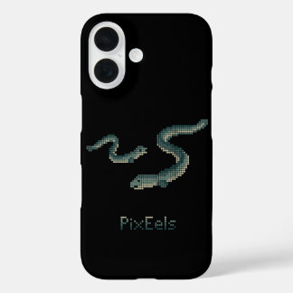 Funda iPhone 16 Lindos "PixEels" Anguilas Pixeladas Gráficas