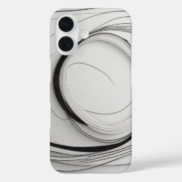 Funda iPhone 16 Línea circular Art