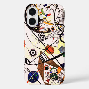 Funda iPhone 16 Línea transversal - Arte geométrico moderno de Kan