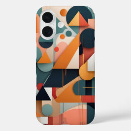 Funda iPhone 16 Líneas geométricas coloridas