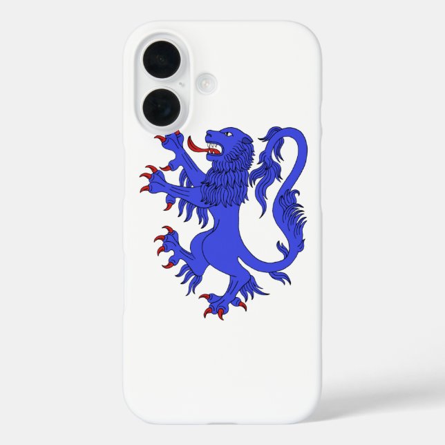 Funda iPhone 16 Lion Rampant Azure (Reverso )