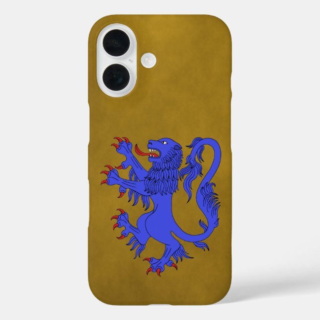 Funda iPhone 16 Lion Rampant Azure (Reverso )