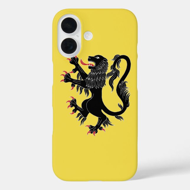 Funda iPhone 16 Lion Rampant Sable (Reverso )