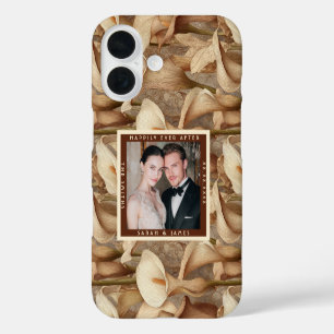Funda iPhone 16 Lirios de Calla de Marfil Feliz Flor Boda Vintage
