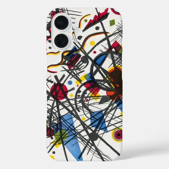 Funda iPhone 16 Litografía de Vierte Bauhausmappe por Kandinsky (Reverso )