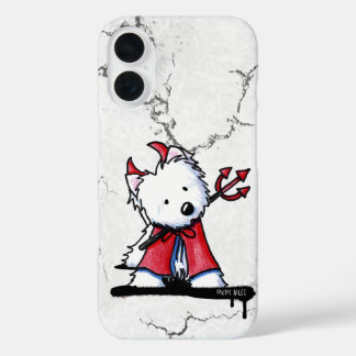 Funda iPhone 16 Little Devil Westie