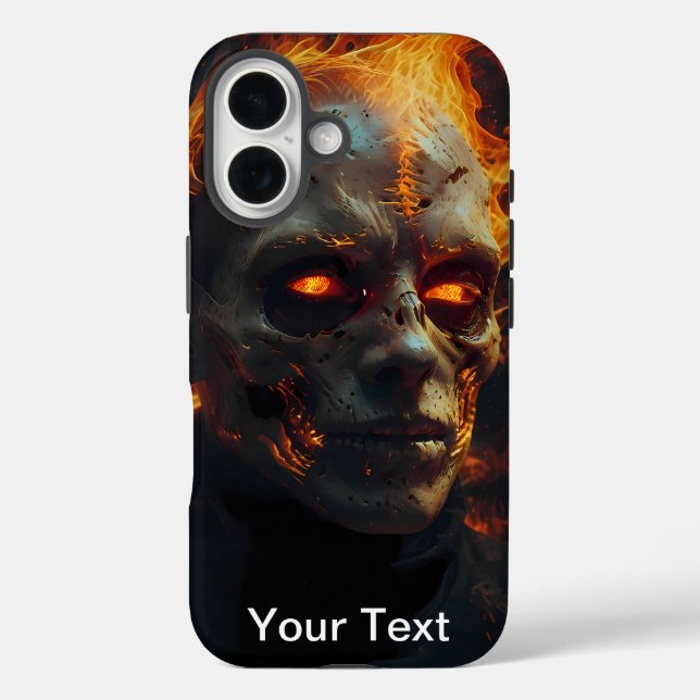 Funda iPhone 16 Llama Infernal de Otterbox Inferno Zombie Skull (Reverso )