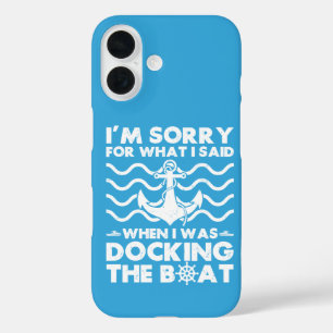 Funda iPhone 16 Lo siento, atraca el barco, divertido capitán de b
