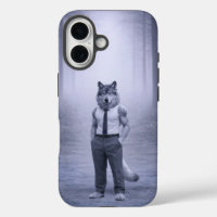 Lobo con atuendo formal minimalista – Puerto del b