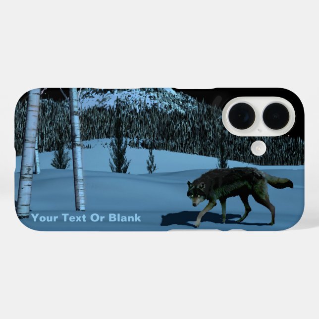 Funda iPhone 16 Lobo de Invierno - Tapetum Lucidum (Reverso (Horizontal))