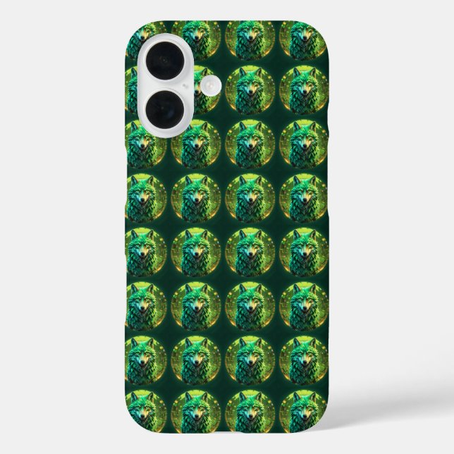 Funda iPhone 16 Lobo De La Naturaleza (Reverso )