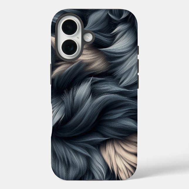 Funda iPhone 16 Lobo de medianoche - Estuche para teléfono Púrpura (Reverso )