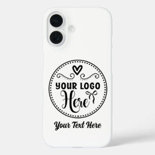Funda iPhone 16 Logotipo de estilo personalizado Marca Personaliza