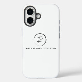 Funda iPhone 16 Logotipo de firma de coaching de Russ Yeager