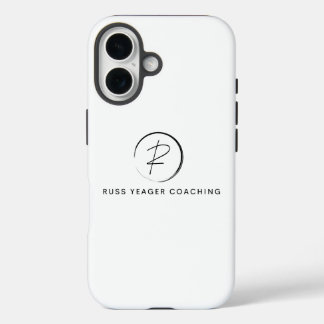 Funda iPhone 16 Logotipo de firma de coaching de Russ Yeager