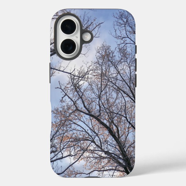 Funda iPhone 16 Looking Up to Winter Morning Trees (Reverso )
