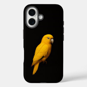 Funda iPhone 16 Loro dorado Black 4 Luxe iPhone 16 Mate
