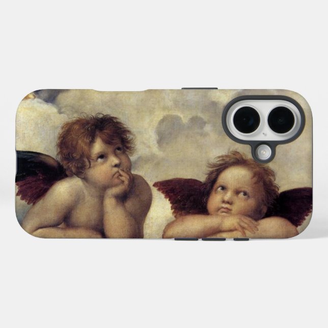 Funda iPhone 16 Los ángeles de Raphael (Reverso (Horizontal))