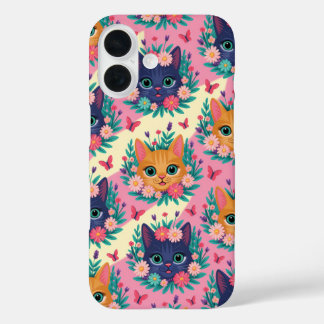 Funda iPhone 16 Los Bigotes de Pastel y Flores Silvestres