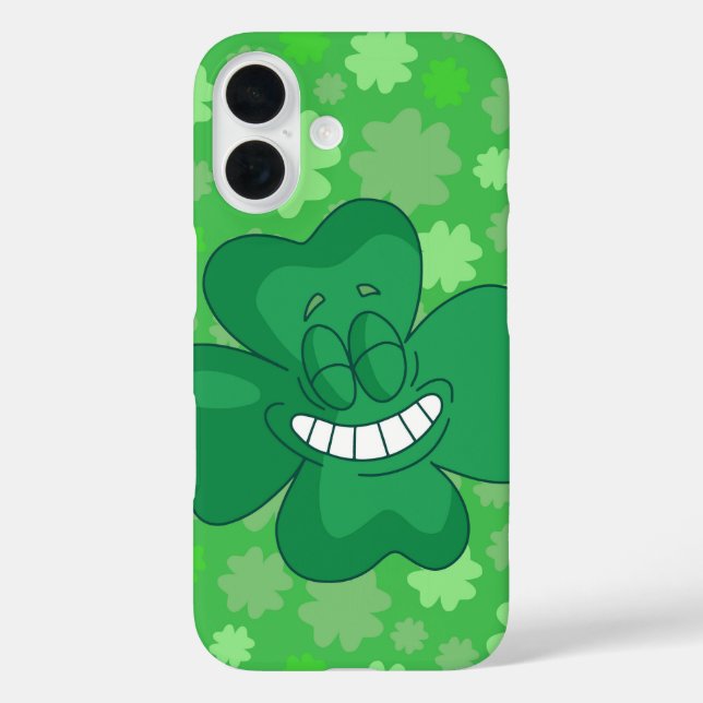 Funda iPhone 16 Lucky Grin Shamrock (Reverso )