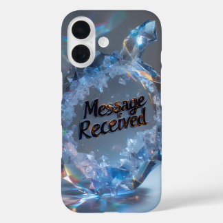 Funda iPhone 16 Luxurious Textured Speech Crystal Design