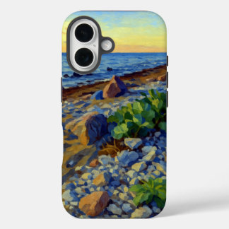 Funda iPhone 16 Luz de la tarde en la costa de Vormsi