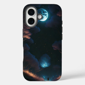 Funda iPhone 16 Luz negra y luna
