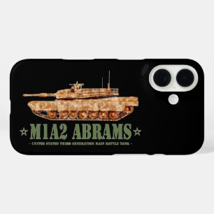 Funda iPhone 16 M1A2 Abrams US MBT Tank Desert Storm Veterano